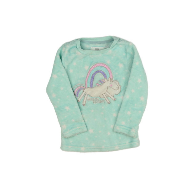 Tyrkysový teplejší pyžamový vršek F&F