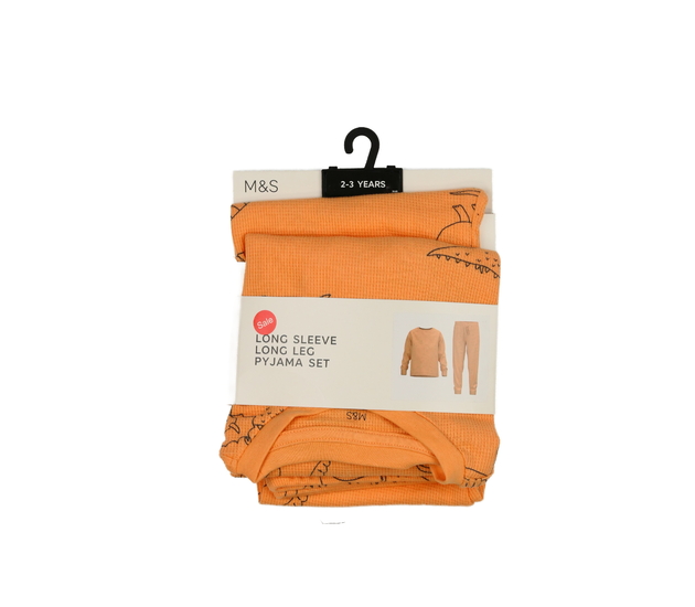 Nové oranžové dinosauří pyžamo M&S