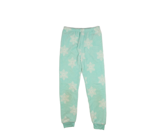 Světle zelené teplé pyžamové kalhoty Primark 