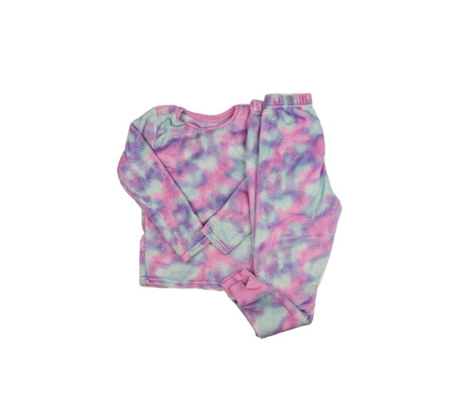 Barevné teplé pyžamo 