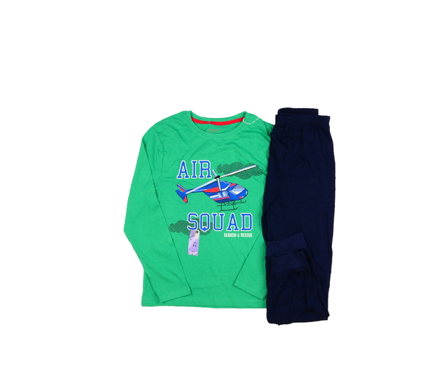 Nové tmavší pyžamo s helikoptérou Primark 