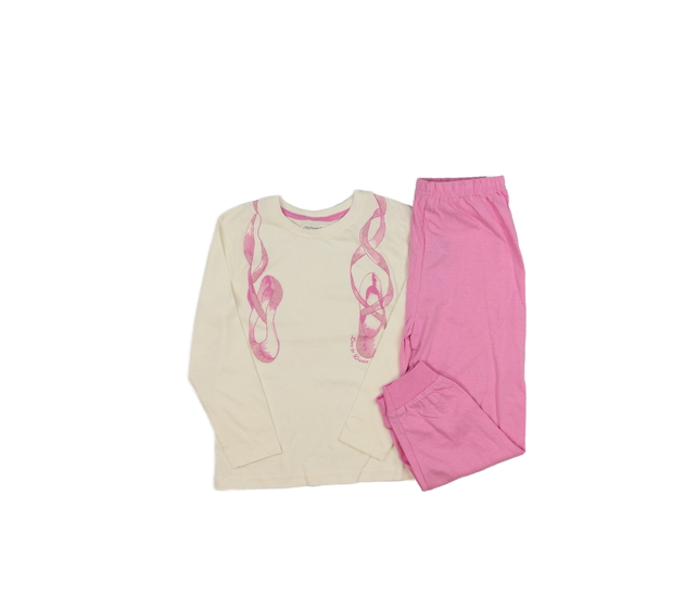 Krémovo-růžové pyžamo Primark 