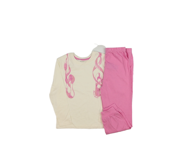 Krémovo-růžové pyžamo Primark 