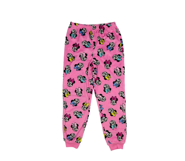 Růžové hebké pyžamové kalhoty Minnie Primark 