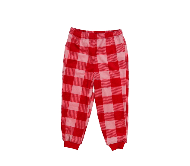 Červené kostkované pyžamové kalhoty Primark 