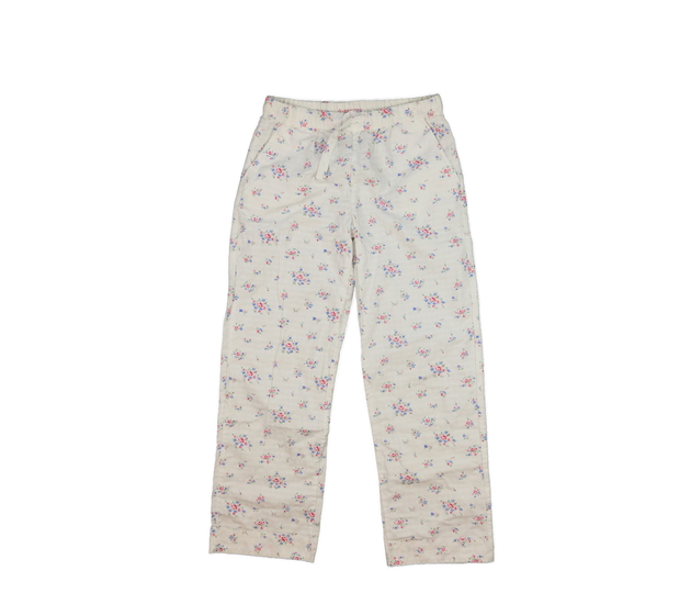 Bílé květinové pyžamové kalhoty M&S