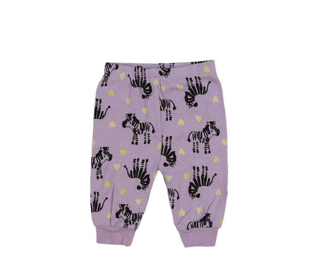 Fialové pyžamové kalhoty se zebrami George