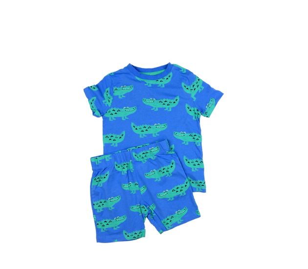 Modré letní pyžamo s krokodýly F&F