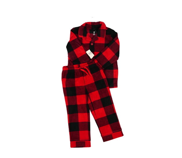 Nové červené kostkované teplejší pyžamo Gap 