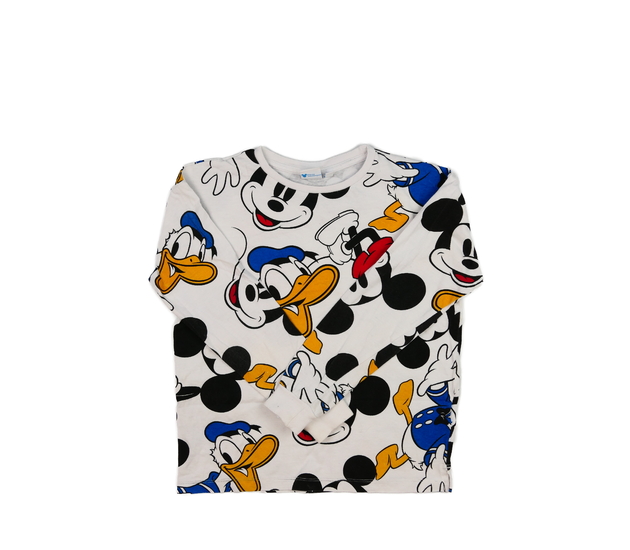 Bílé pyžamové triko Mickey Disney