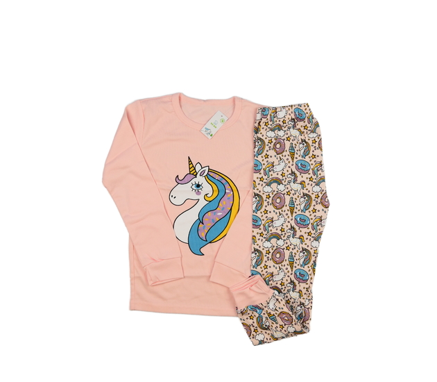 Nové růžové pyžamo s jednorožcem 