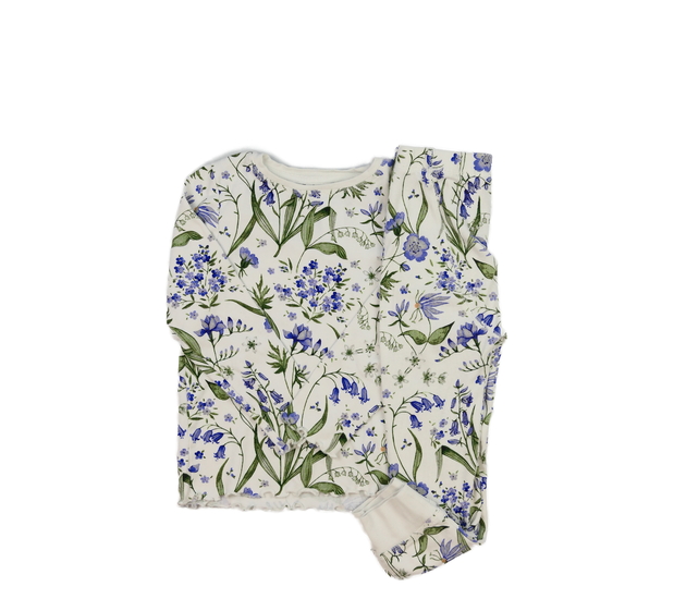 Krémové květinové pyžamo Next