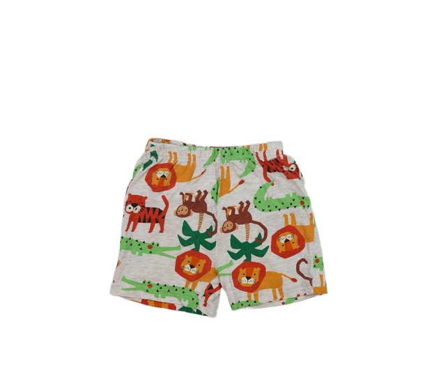 Šedé pyžamové kraťasy