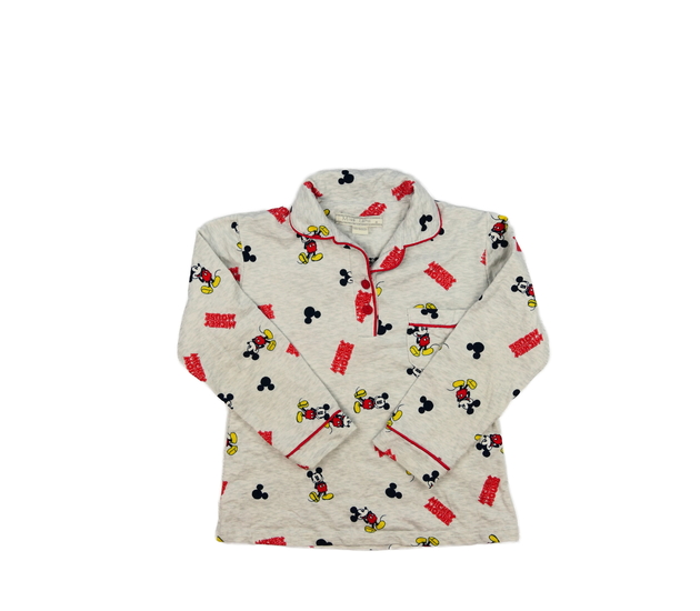 Šedé pyžamové triko Mickey 