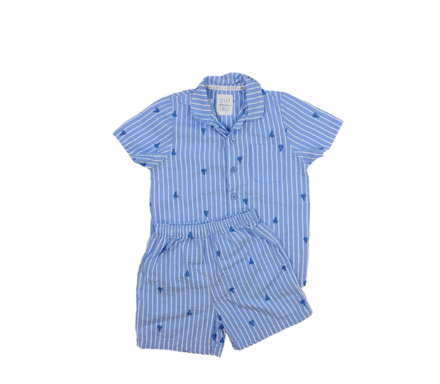 Modré pyžamo s plachetnicemi Tu 