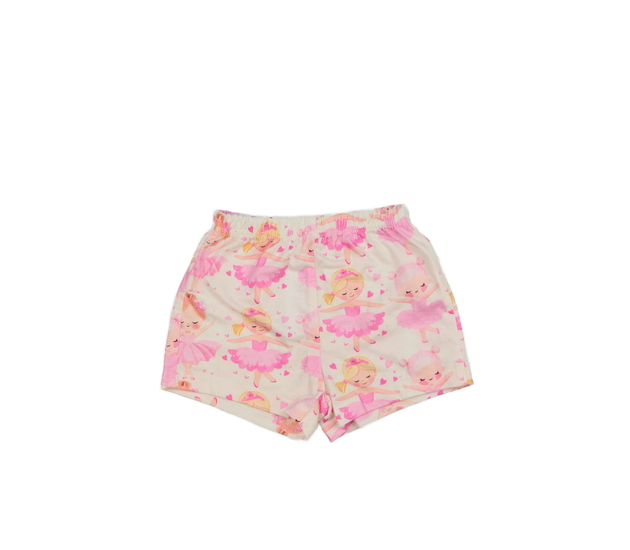 Světlé pyžamové kraťasy s baletkou 