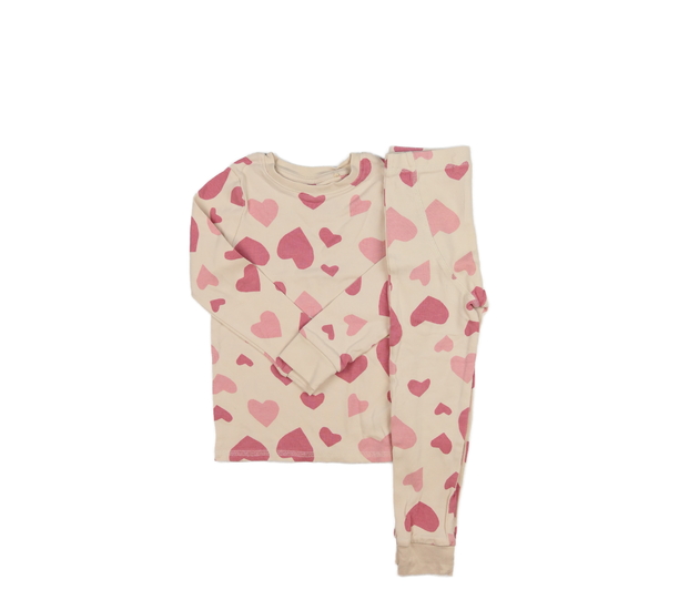 Růžové pyžamo se srdíčky Next
