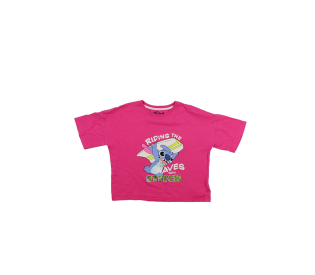 Růžové pyžamové triko Stitch Disney Primark 