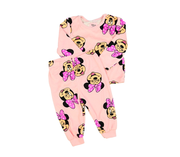 Růžové hebké pyžamo Minnie Primark 
