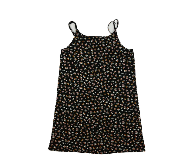 Černá noční košilka s květinami Primark 