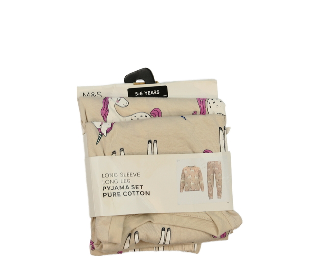Nové hnědé pyžamo s jednorožci M&S