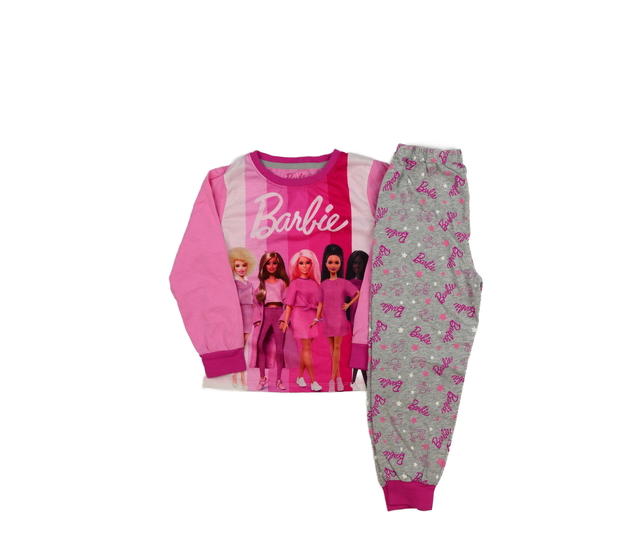Růžovo-šedé pyžamo Barbie 