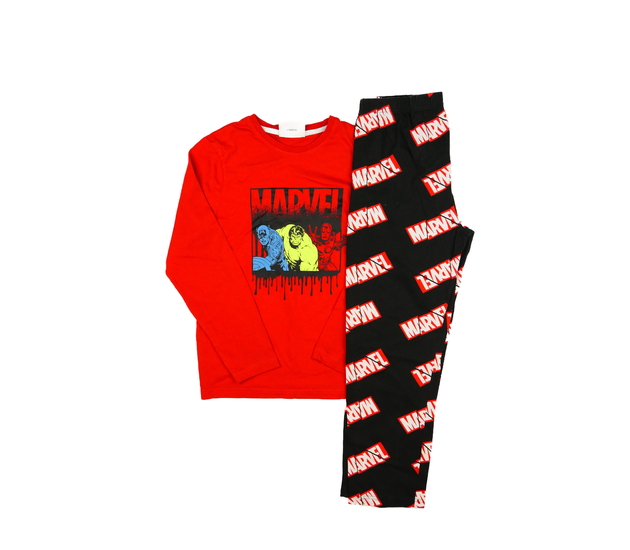 Černo-červené pyžamo Marvel Primark 