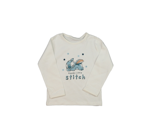 Bílé pyžamové triko Stitch Disney George