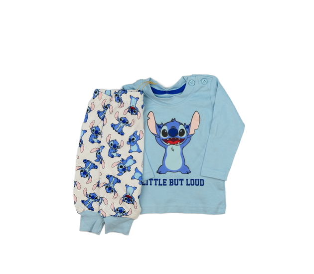 Modro-bílé pyžamo Stitch Disney Primark 
