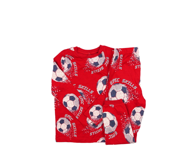 Červené pyžamo s míčem George