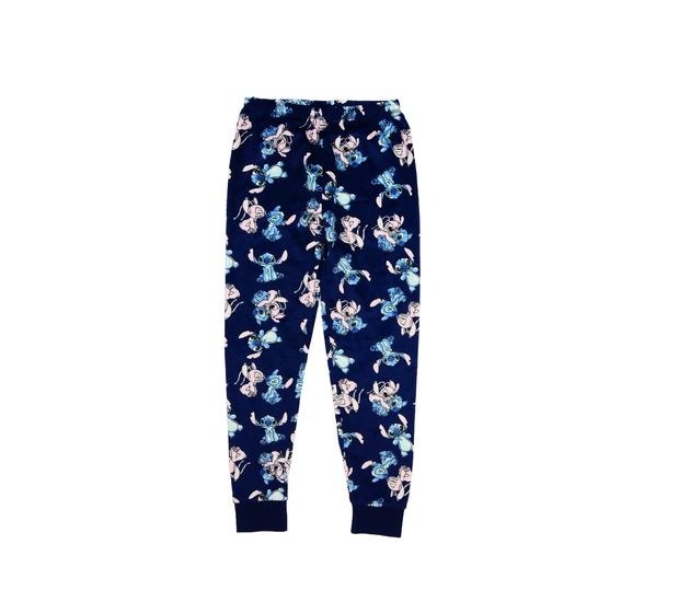 Modré hebké pyžamové kalhoty Stitch George