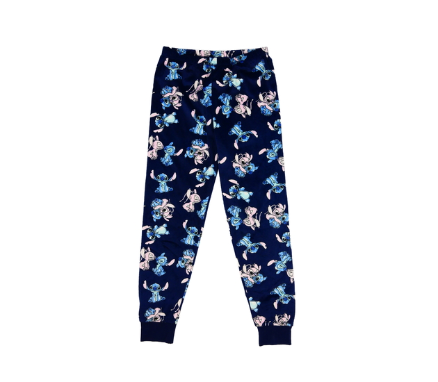 Modré hebké pyžamové kalhoty Stitch George