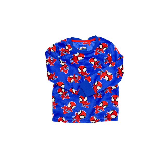 Modrý hebký pyžamový vršek Spider-man 