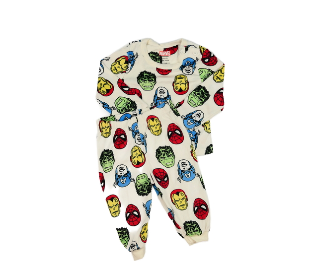 Krémové hebké pyžamo Spider-man Marvel Primark 