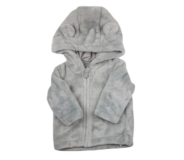 Šedá chlupatá mikina F&F