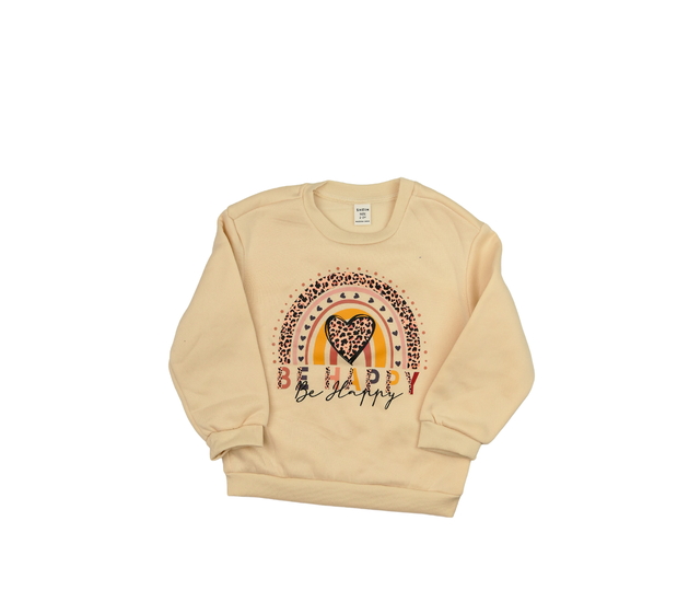 Hnědá mikina se srdcem