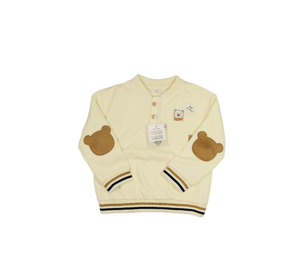 Nová krémová mikina s medvídkem 