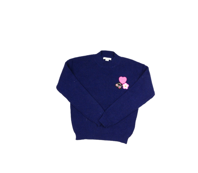 Tmavě modrý přízový svetr Primark