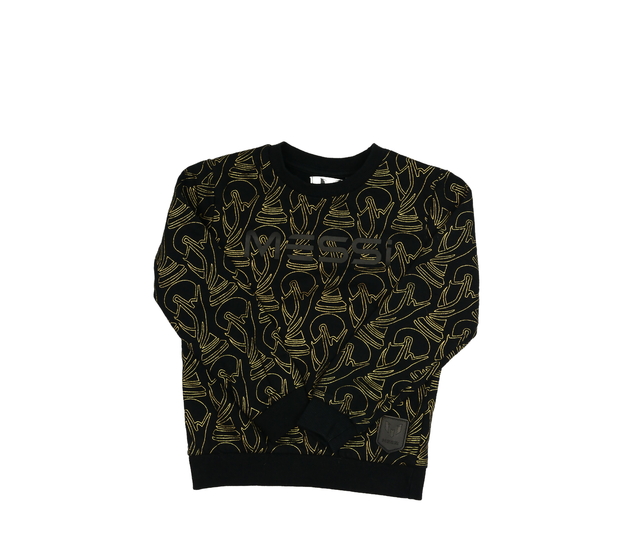 Černá mikina s nápisem Messi