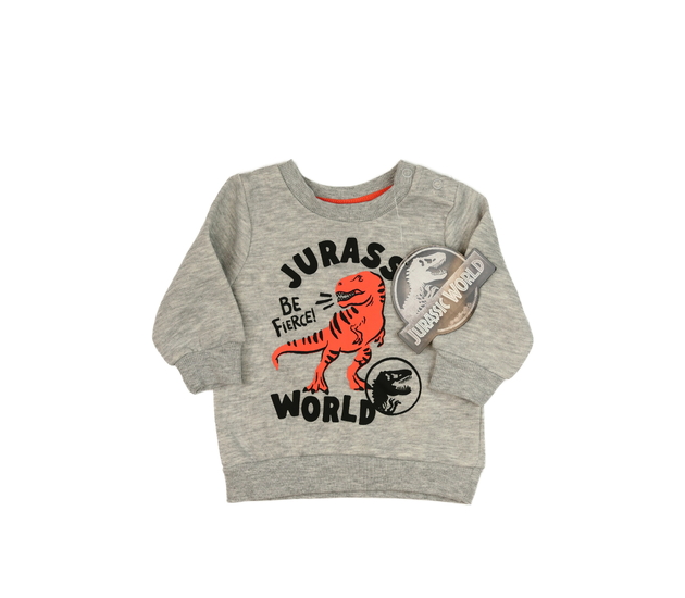 Nová šedá mikina Jurský park Primark