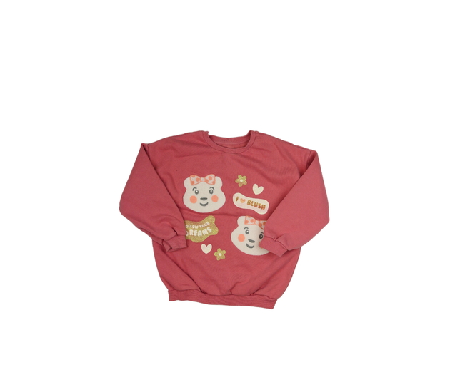 Růžová mikina s medvědy George