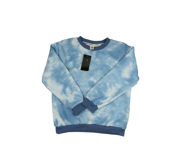 Nová modrá batikovaná mikina 