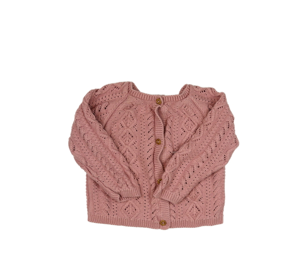 Růžový madeirový svetr F&F
