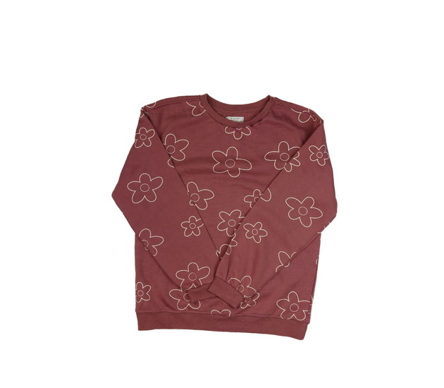 Starorůžová mikina s květinami Primark