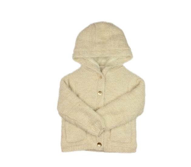 Krémový žinylkový zimní svetr F&F