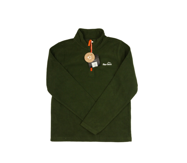 Nová tmavě zelená fleecová mikina 