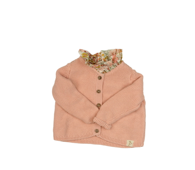 Růžový svetřík s límečkem George