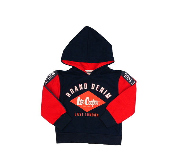 Červeno-modrá mikina Lee Cooper 