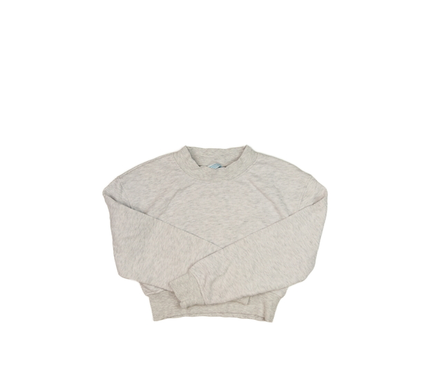 Šedá melírovaná crop mikina Primark