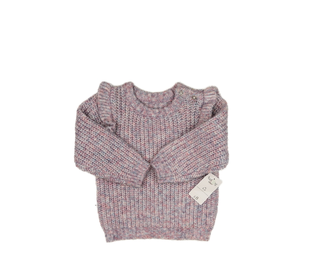 Nový fialový svetr s volánky Nutmeg